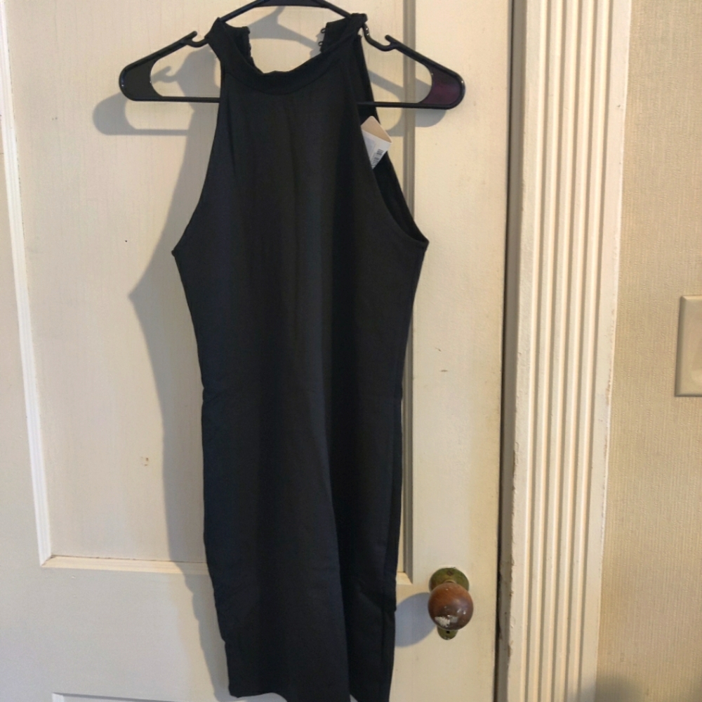 Sexy black bodycon dress
